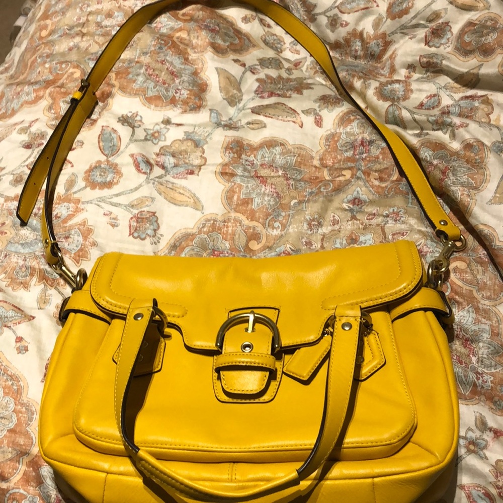 Mustard Color Coach Purse, Never Used Gem